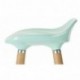 Orolay Taburete de Bar con Patas de Madera de Haya 2xAzul 