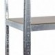 Estantería resistente de 3 compartimentos galvanizados para garaje de 175 kg de carga por estante 5 niveles de 1800 mm de al