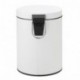 mDesign 5L acero paso puede con inserto de cubo para baño, cocina, oficina, pack de 2, color blanco
