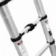 Fixkit 5M Escalera Telescópica de Aluminio Portátil Multiuso con Barra de Balance Antideslizantes 150 KG, 16.4FT, Extensible