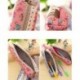 Cosanter 4 PCS Color Estuche Escolar Bolso del Almacenaje Bolso Cosméticos Caso Fresco Floral de Pluma del Satén Caja de Lápi