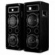 Malone PW-65X22 • Par de altavoces PA • Altavoces de 3 vías • máx 2x 600 W • 2x Subwoofer 16 cm • Twitter • Corneta de medios