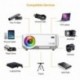 Artlii Mini Proyector 2000 lúmenes, Proyector Portátil, Proyector Cine en Casa Soporte Full HD, HDMI, VGA, USB, SD, AV e Inte
