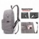 Travistar Mochilas Escolares Mochila para Portátil - Mochila de Lona con USB Puerto para Hombre y Mujer, se Adapta a hasta 15
