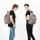 Travistar Mochilas Escolares Mochila para Portátil - Mochila de Lona con USB Puerto para Hombre y Mujer, se Adapta a hasta 15