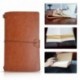 MagicHome Cuaderno Vintage, Agenda de Notas de Cuero, Leather Notebook Journal, Diario de Viaje Libreta, con 3+2 Folletos Sep