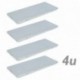 Tolsen PN18081610010174329 Estantería metálica galvanizada para almacenar, 70 x 30 x 137 cm