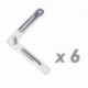Tolsen PN18081610010174329 Estantería metálica galvanizada para almacenar, 70 x 30 x 137 cm
