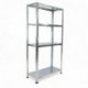 Tolsen PN18081610010174329 Estantería metálica galvanizada para almacenar, 70 x 30 x 137 cm