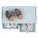 mDesign Minicajonera – Pequeña cómoda con 2 cajones de plástico – Ideal como almacenaje de artículos para bebé o como organiz