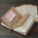 GossipBoy – Diario de viaje retro hecho a mano rellenable, DIY, cuaderno del viajero, bloc de notas con 3 páginas insertables