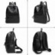 TIBES Mochila Casual de Mujer PU Cuero Impermeable Negro