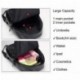 TIBES Mochila Casual de Mujer PU Cuero Impermeable Negro