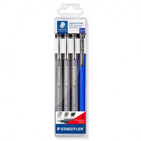 Staedtler 308 S1WP3 - Rotulador, color negro