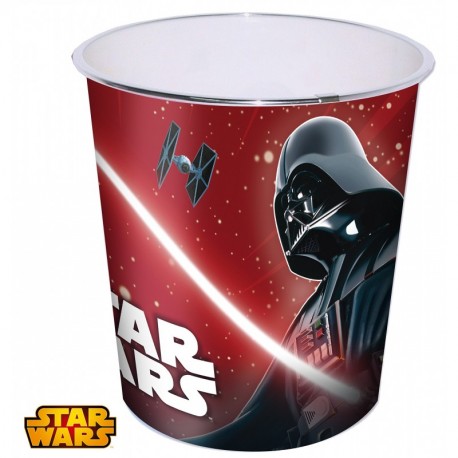 Kids Euroswan Papelera de Plastico Grande, 24 x 23 cm Modelo Star Wars, Compuesto, 25x7x20 cm