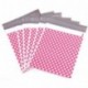 50 pcs 10 "x 14" 255 mm x 355 mm , color rosa lunares plástico fuerte Self Seal correo postal franqueo bolsas