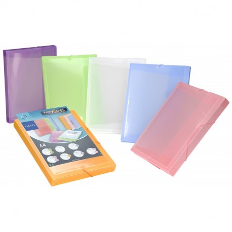 Viquel 213947 – 05 – Carpeta 3 solapas gran capacidad/personalizable Propysoft colores aleatorio