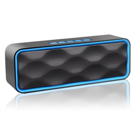 ZoeeTree S2 Altavoz Bluetooth,Altavoz Estéreo Bluetooth con Audio HD, Graves Mejorados, Radio y Micrófono Incorporado, Ranura