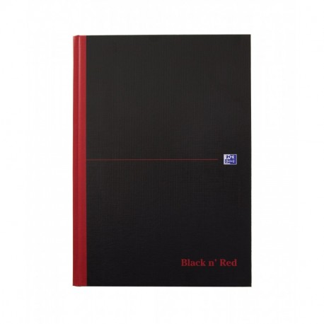 Oxford Black n Red – Cuaderno de espiral tamaño A4, 192 páginas, tapas Hard-Back de rayas Pack de 5 