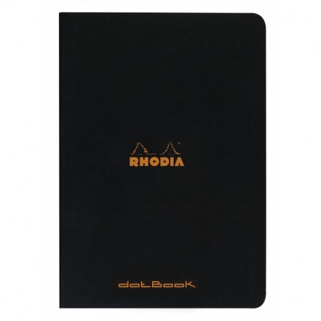 Rhodia 119166 C – Cuaderno, Dot Grid, DIN A4 210 x 297 mm, 48 hojas, Negro