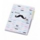 DISOK - Libreta Notas Pvc "Moustache" Con Bolígrafo Regalos de Bodas