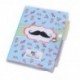 DISOK - Libreta Notas Pvc "Moustache" Con Bolígrafo Regalos de Bodas