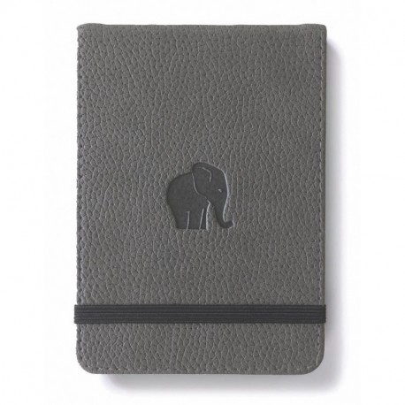 Cuaderno punteado Dingbats* Wildlife de piel sintética, tamaño A6+, tapa dura, microperforado, páginas de color crema de 100 