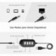 Mpow Auriculares USB PC de Teléfono Cerrados con Micrófono, Auriculares con Cbale y Reducción de Ruido, 2,4 Metros, 2 Enchufe