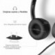 Mpow Auriculares USB PC de Teléfono Cerrados con Micrófono, Auriculares con Cbale y Reducción de Ruido, 2,4 Metros, 2 Enchufe