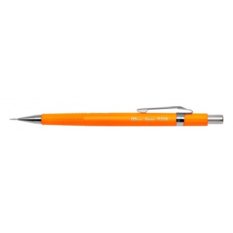 Pentel p205-f portaminas, cuerpo naranja