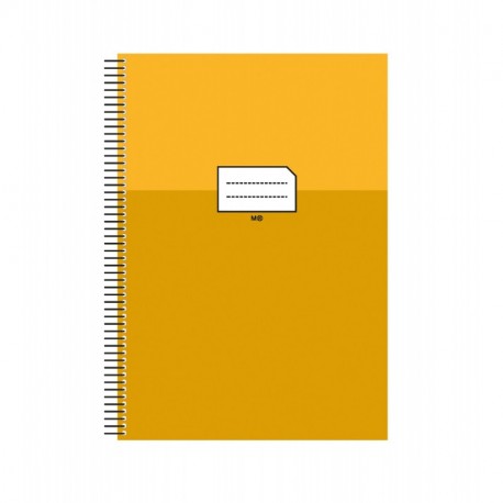 Miquelrius 47033 - Cuaderno escolar folio pauta 2,5, con margen amarillo, 80 hojas