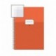 Miquelrius 47034 - Cuaderno escolar folio milimetrado, con margen naranja, 80 hojas