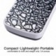 changshengda Deslice bolsillo lupa y luz – 30 x 60 x 90 x Multi-Power – pequeño portátil LED lupa de joyería lupa con UV negr