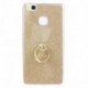 Funda Silicona Huawei P9 Lite, Huawei P9 Lite Case Cover, Moon mood [Cubierta suave de TPU + Papel brillo] Hybrid 2 in1 Bling