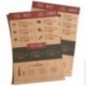 75 hojas de papel de estraza cartón kraft DIN A4 280 gr/m2 Natural en alta calidad, ideal para manualidades y DIY marrón gita