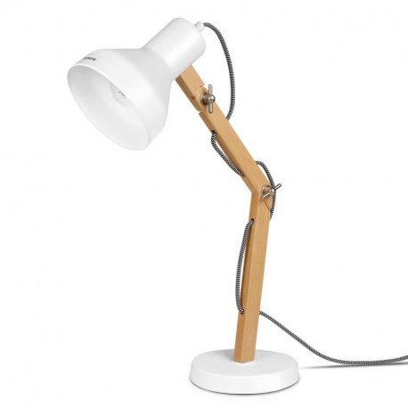 Tomons Lámpara de Escritorio de Madera, Lámpara de Mesa Diseñada, Lámparas de Lectura, Lámpara de Estudio, Lámpara de Trabajo