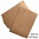 100 hojas de papel de estraza cartón kraft DIN A4 280 gr/m2 Natural cartón en alta calidad, ideal para manualidades y selbstg