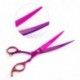 4Pcs / Set peluquero profesional peluquería Tijeras de peluquería Shears Kit de herramientas electrochapado acabado con peine