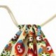 LAAT - Bolsa de tela con cordones, diseño estampado, ideal como bolsa de viaje o mochila para adolescentes y estudiantes