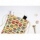 LAAT - Bolsa de tela con cordones, diseño estampado, ideal como bolsa de viaje o mochila para adolescentes y estudiantes
