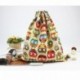 LAAT - Bolsa de tela con cordones, diseño estampado, ideal como bolsa de viaje o mochila para adolescentes y estudiantes
