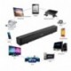 Barra de Sonido，EIVOTOR Barra Inalámbrica para TV Mini Altavoz Soundbar USB Portatil con Puerto AUX de 3,5 mm Estéreo Dual 3D