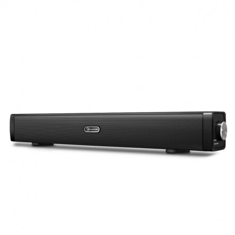 Barra de Sonido，EIVOTOR Barra Inalámbrica para TV Mini Altavoz Soundbar USB Portatil con Puerto AUX de 3,5 mm Estéreo Dual 3D