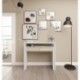 Mesa escritorio desplazante blanco artic y roble canadian para estudio, oficina o habitacion 98cm