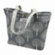 Bolsa nevera de lona para comida, para pícnic, barbacoa, viajes, escuela, oficina Dark Grey Tree Patterned