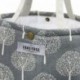 Bolsa nevera de lona para comida, para pícnic, barbacoa, viajes, escuela, oficina Dark Grey Tree Patterned