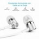 Auriculares In-ear Mpow Auriculares para Tablet y Micrófono Estéreo, Control Remoto para Móvil,Auriculares para iPhone Huawei