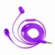 Trust Duga - Auriculares In-Ear con Cable Plano Anti enredos, Color Lila