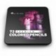 Juego de 72 lápices de colores Castle Art Supplies para libros de colorear o útiles escolares, serie suave prémium con minas 
