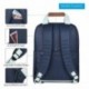 REYLEO Mochila Viaje Casual Impermeable del Ocio Camping Deporte Aire Libre - 19L Azul y Naranja